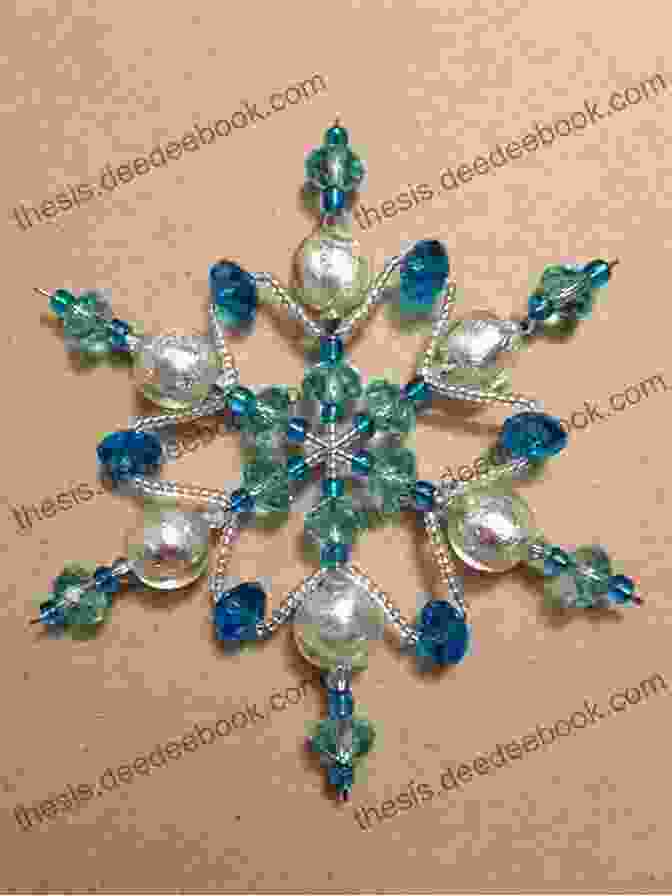 A Snowflake Embellished With Beads SNOWFLAKES Crochet Pattern 2: With Crochet Symbol Charts