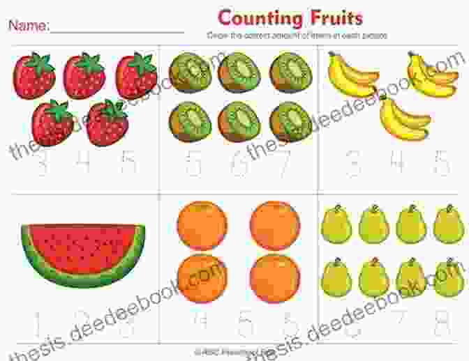Apple You Can Count On Me: Sweet And Fruit Count And Write The Number On Blank