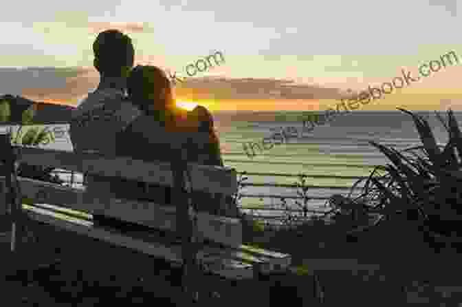 Felix And Buster Sitting Together On A Bench, Looking Out At The Sunset. The Angel Knew Papa And The Dog