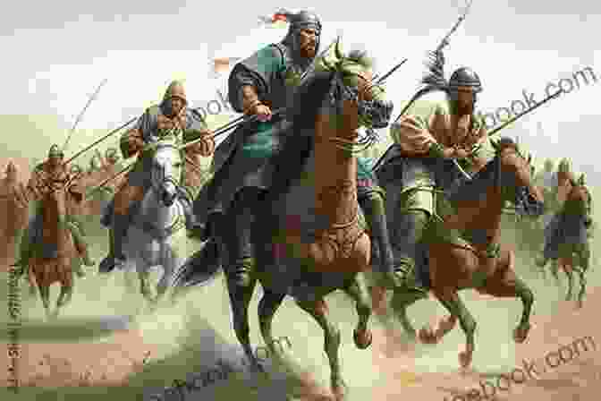Genghis Khan On Horseback, Leading His Mongol Army Into Battle Genghis: Lords Of The Bow: A Novel (Conqueror 2)
