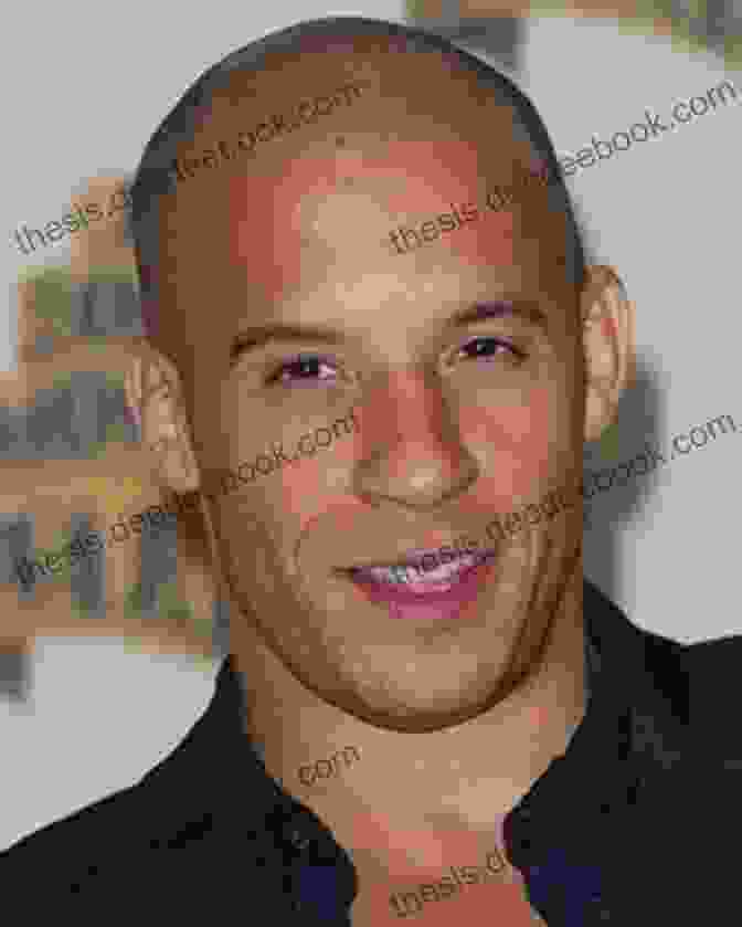 Headshot Of Vin Diesel, A Muscular Man With A Shaved Head And Goatee, Wearing A Black Tank Top And Gold Chain. UNTITLED 9686L Mark Sinclair