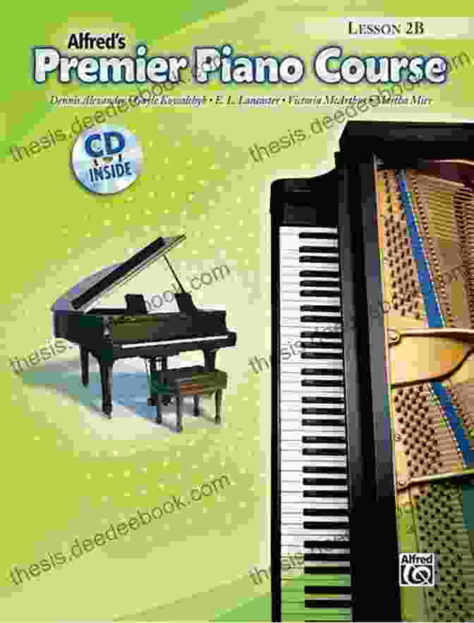 Image Illustrating The Concepts Of Premier Piano Course Lesson 2b, Showing Musical Notation, Finger Placement, And Piano Practice Techniques Premier Piano Course: Lesson 2B