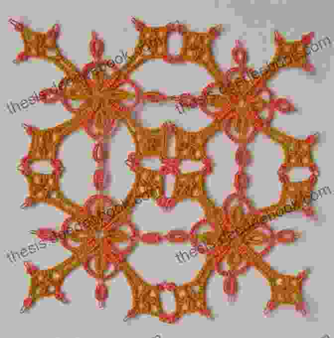Image Of A Simple Square Tatting Motif With A Delicate And Elegant Design. HAPPY TATTING: Square Motifs In Tatted Lace