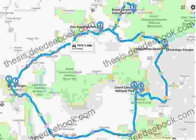 Map Of The Grand Circle Loop Road Trip Itinerary GoOutWest Com Southwest USA Travel Guide