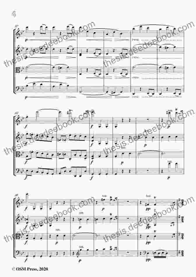Musical Score Of The First Movement Of String Quartet No. 12 In E Flat Major, Op. 127 The Galitzin Quartets Of Beethoven: Opp 127 132 130 (Princeton Legacy Library)