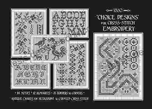 Choice Designs For Cross Stitch Embroidery: Antique Charted Pattern Plates